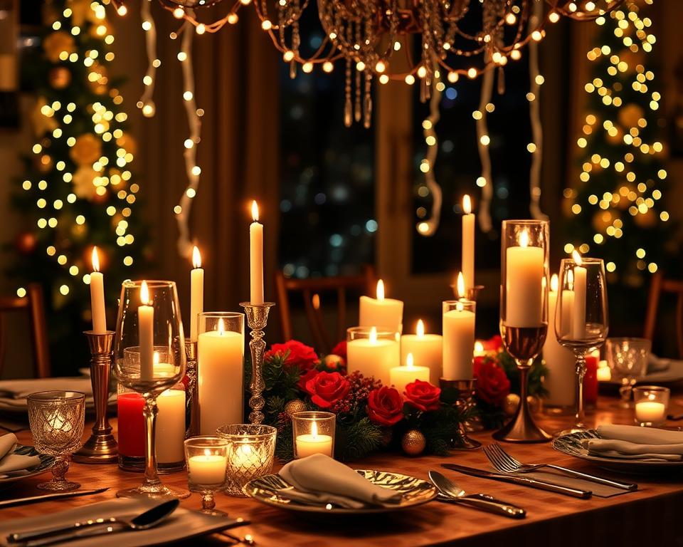 Velas e Iluminação: Crie uma Atmosfera Mágica no Réveillon