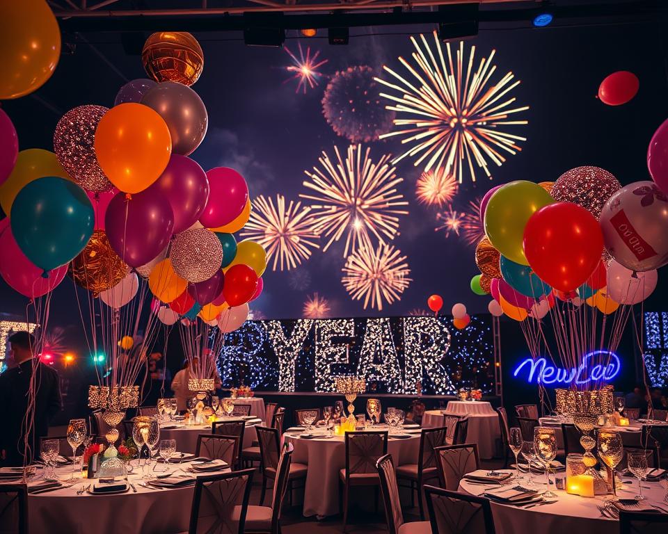 Balões na Decoração de Ano Novo: Transforme o Ambiente com Facilidade
